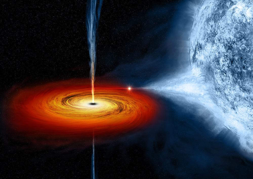 Time slows down near a black hole.